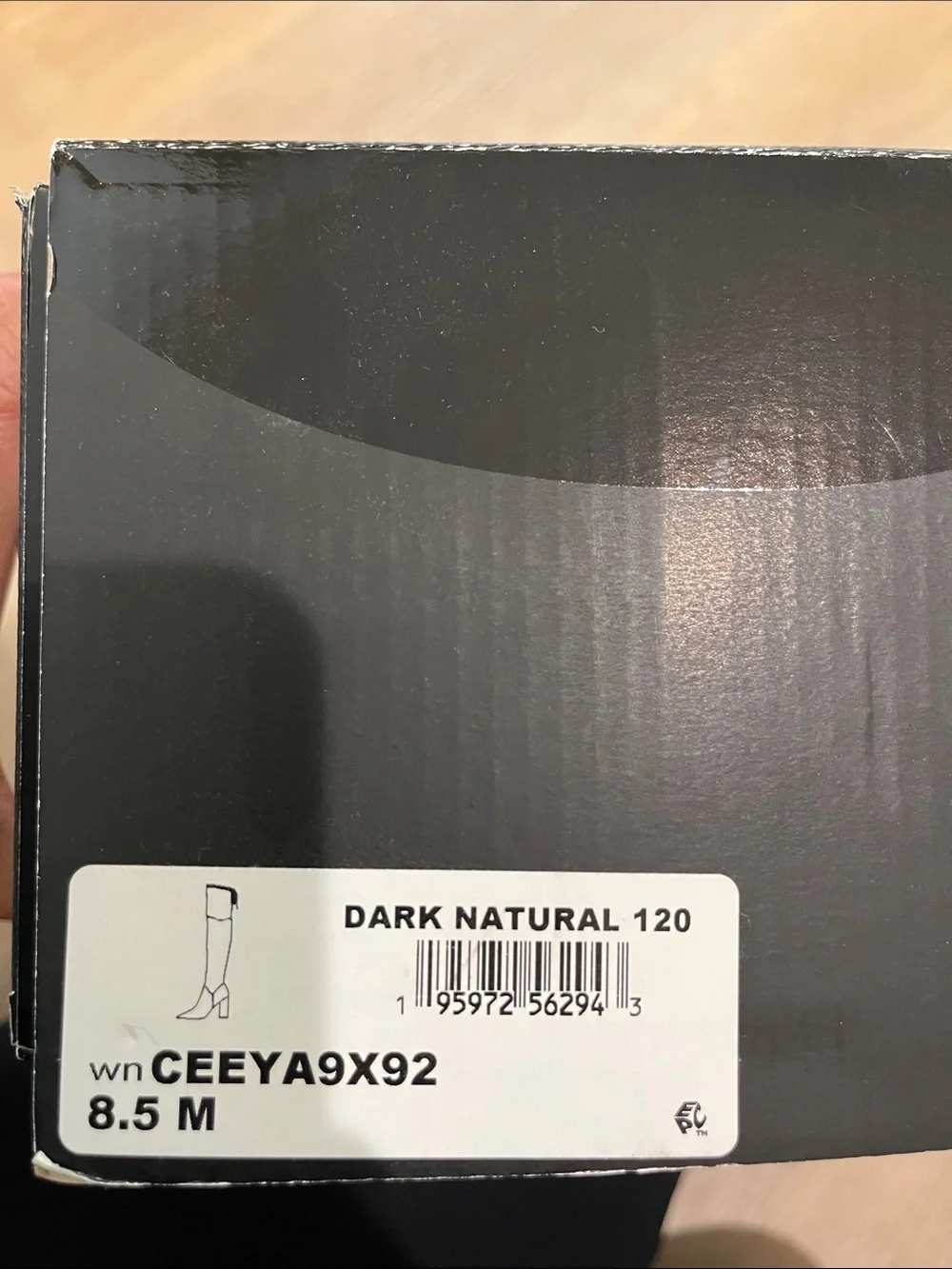 Nine West Ceeya Dark Natural Tan Suede Over-the-Knee Heel Boots NIB Size 8.5